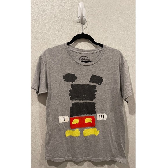 Disney Tops - DISNEY Mickey Mouse Grey Short Sleeve Tee
